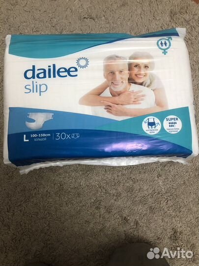 Памперсы для взрослых размер L 8 капель 30 штук