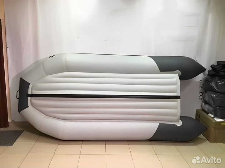 Лодка пвх Таймень LX 3400 ск Графит/светло-серый