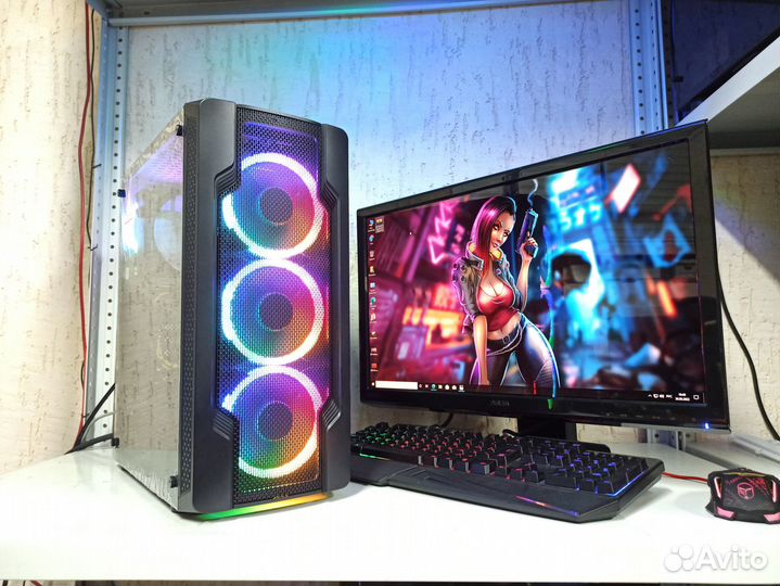 Игровой пк Core i5 / GTX1050 Ti / ssd / монитор