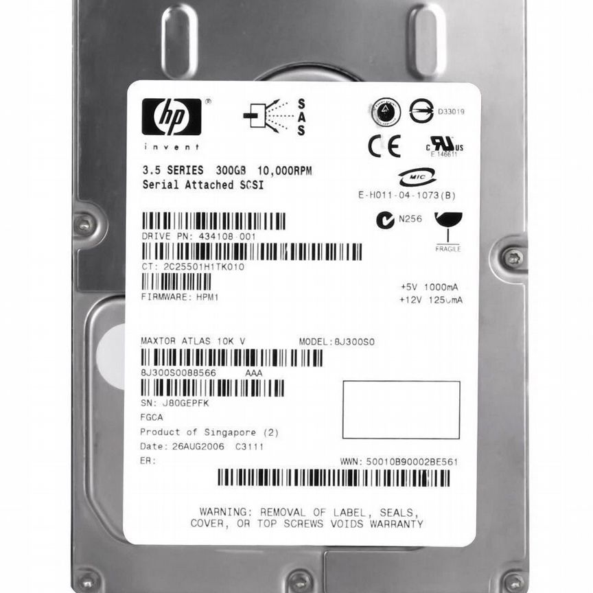 [434108-001] Жесткий Диск Hp 300gb Sas 3,5" Hdd 434108-001