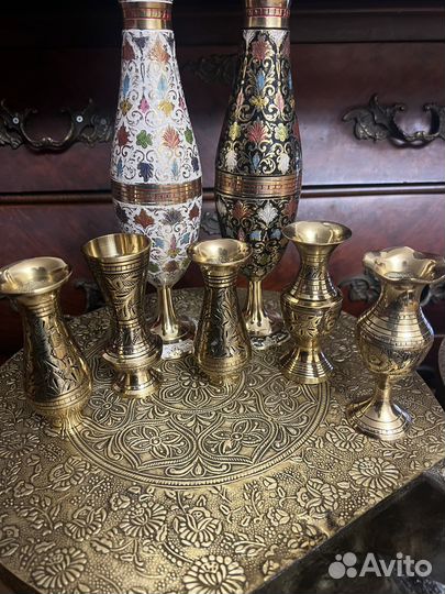 Вазочки латунные