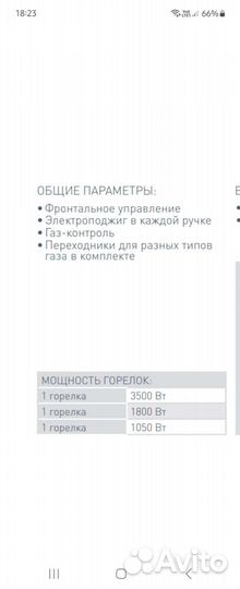 Газовая варочная панель 3 конфорки бу