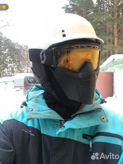 Очки маска Scott Primal Facemask MY23 Or / Grey