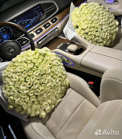 Арт:777957 Букет из белх роз с доставк