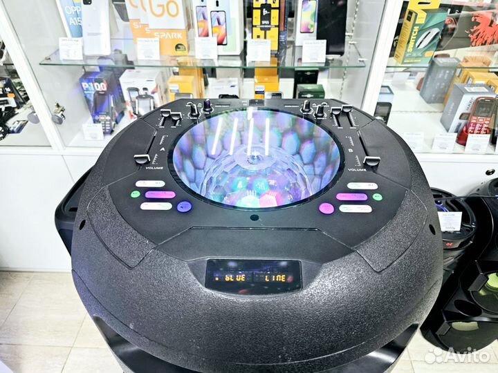 Огромная аудиосистема 500Вт диско-шар
