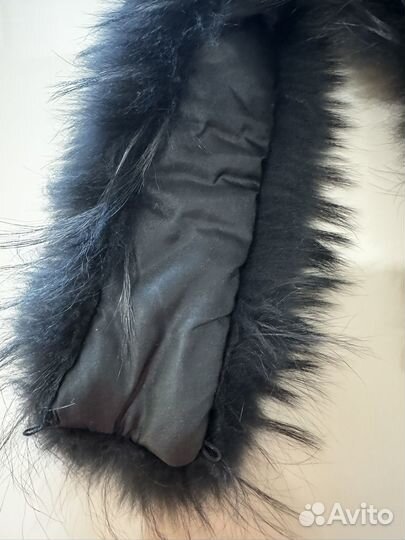 Меховой воротник енот