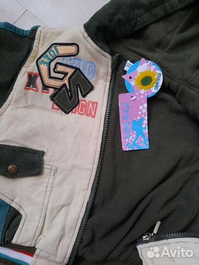 Костюм новый весенний вельветовый 110 размер