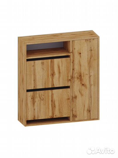 Обувница 2 секции + отсек справа, тумба для обуви