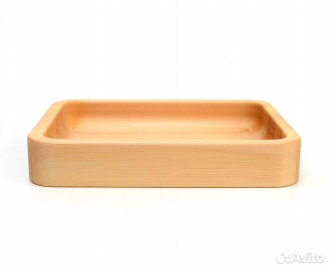 Тарелка деревянная прямоугольная 22х16,5х3,5