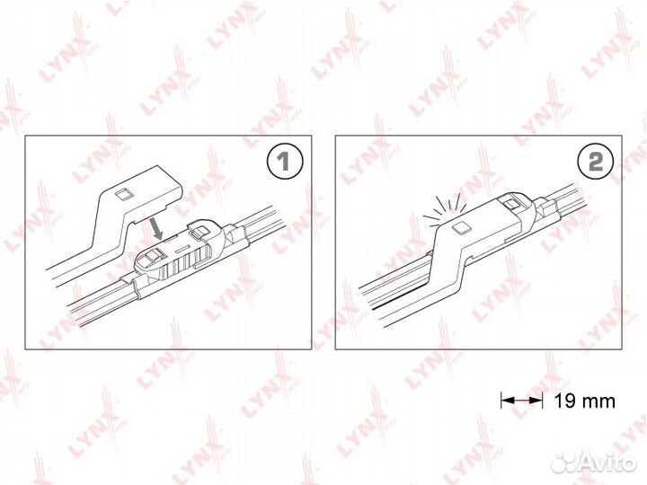 Комплект бескаркасных щеток стеклоочистителя 650мм