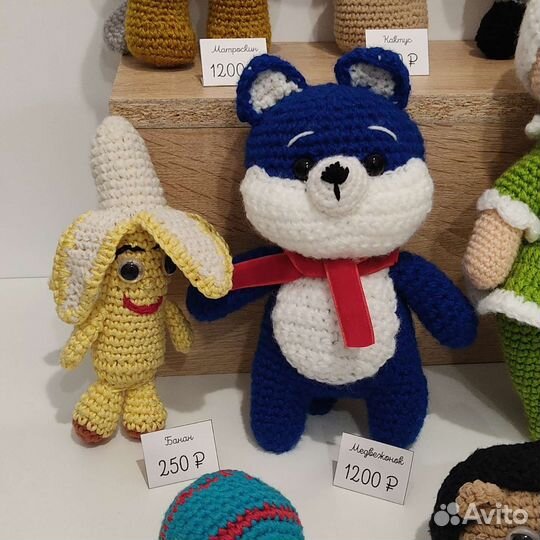 Вязаные игрушки ручной работы