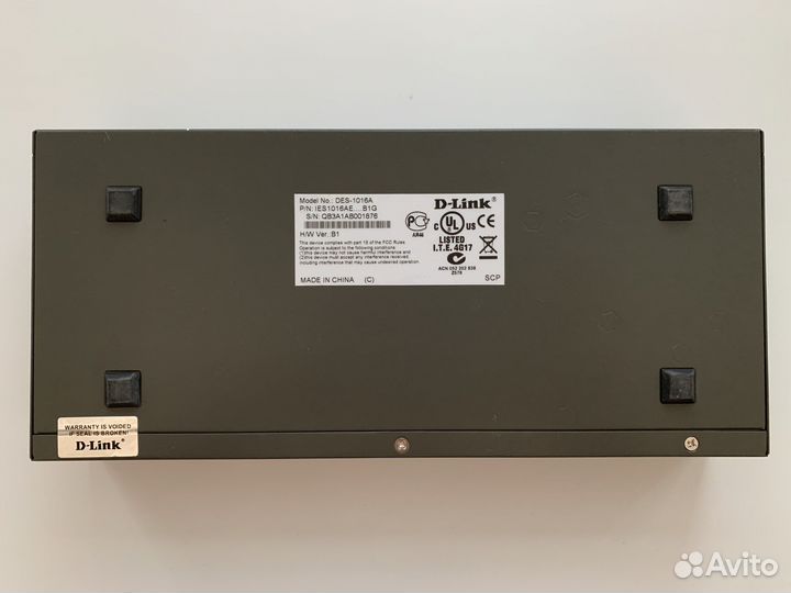 Коммутатор (switch) D-link DES-1016A