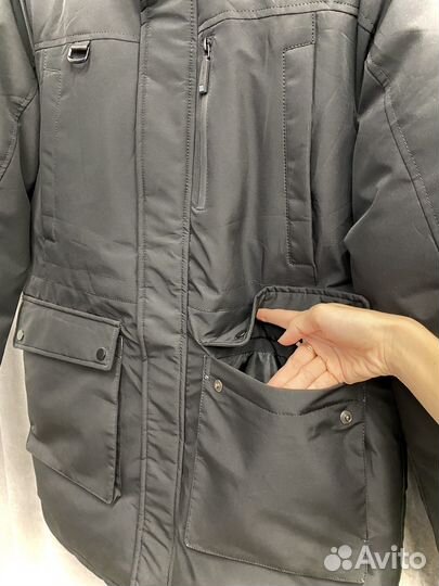 Пуховик зимний теплый