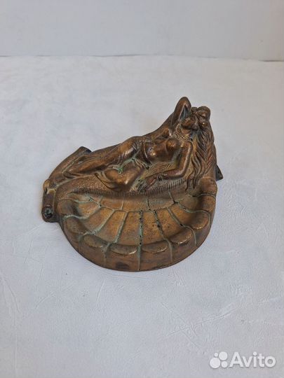 Пепельница старинная бронза