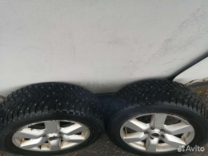 Колеса на Nissan x trail r17, шипованные