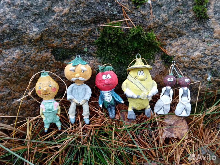 Набор ватных игрушек Чиполлино и Чебурашка