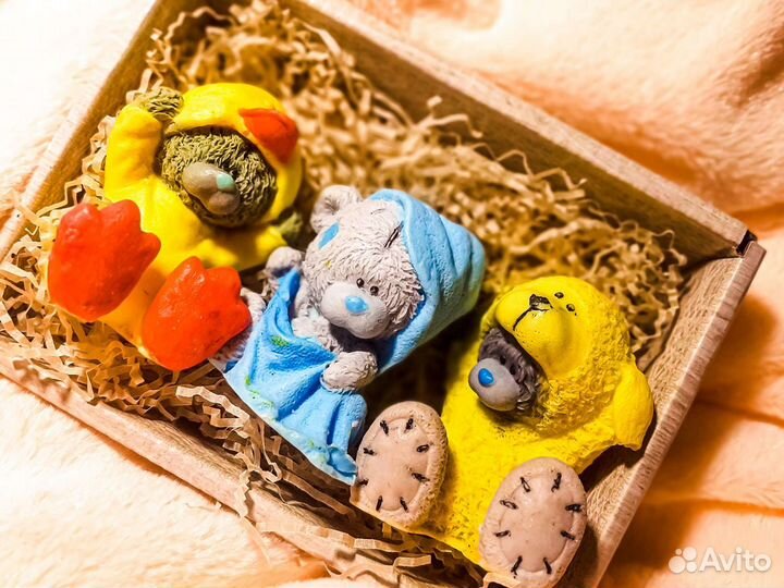 Мишка Тедди ручная работа. Мыло. Подарок/презент