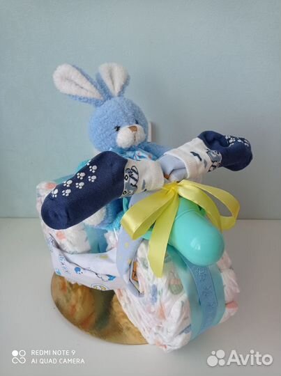 Торт из памперсов подгузников