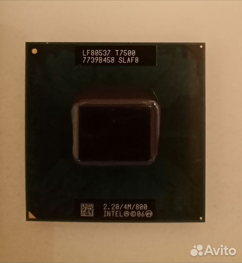 Intel Core 2 Duo T7500 2яд. 2пот