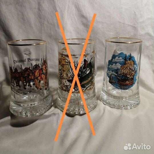 Кружка пивная стекло Original bierzug 0.4 Германия