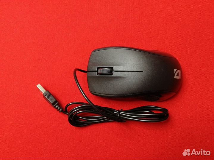 Мышь проводная Defender Optimum MB-160 USB черный
