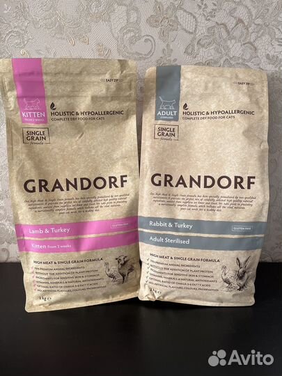 Сухой корм для кошек Grandorf для котят