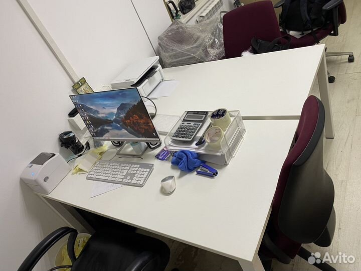 Бренч система, двойной офисный стол, 2 шт