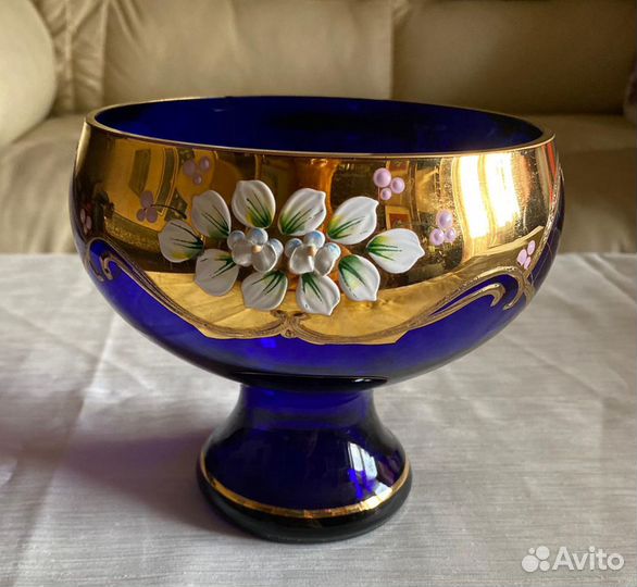 Ваза из Богемского стекла