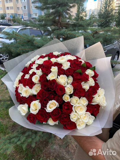 Розы с доставкой 101 шт