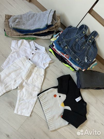 Вещи пакетом на мальчика 68 hm zara