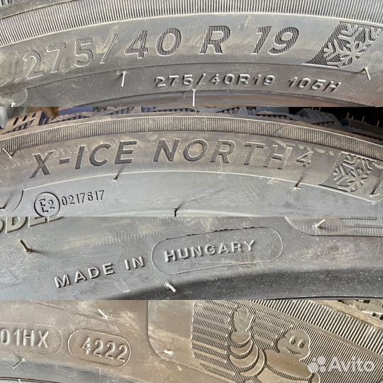 Michelin X-Ice North 4 245/45 R19 и 275/40 R19 102H