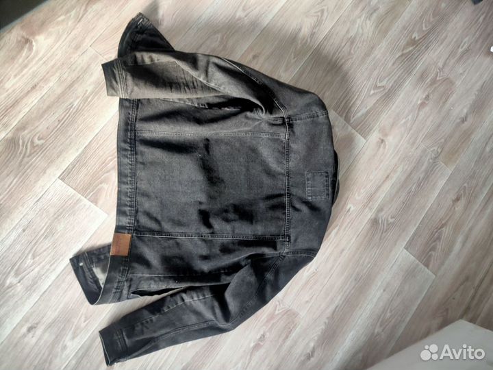 Джинсовая куртка черная мужская 'M (48)