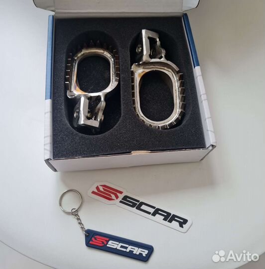 Титановые подножки scar KTM Husqvarna gas gas