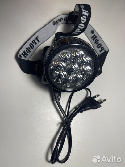 Налобный аккумуляторный фонарь трофи TG9 9xLED