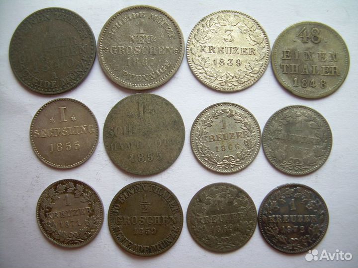 Мекленбург, Пруссия, Неаполь, Зальцбург серебро др