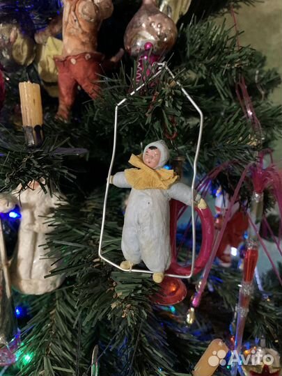 Негритянка Казачок Клоун елочная игрушка СССР