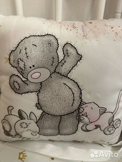 Бортики в детскую кроватку косичка