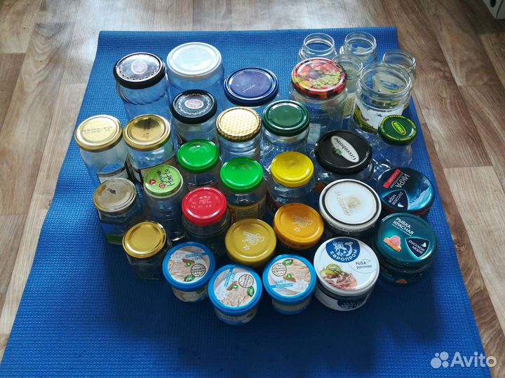 Банка стеклянная разный объем