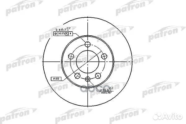 Диск тормозной PBD2803 patron