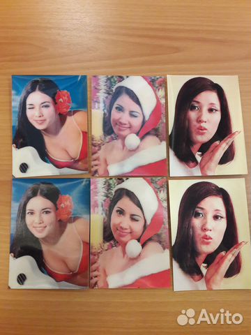 Стерео открытки 3d объемные девушки - Япония