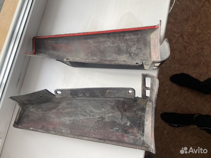 Клыки накладки на задний бампер subaru legasy be