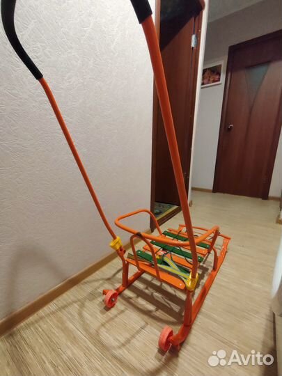 Детские санки Ника Тимка 5 Комфорт (Т5К) Оранжевые