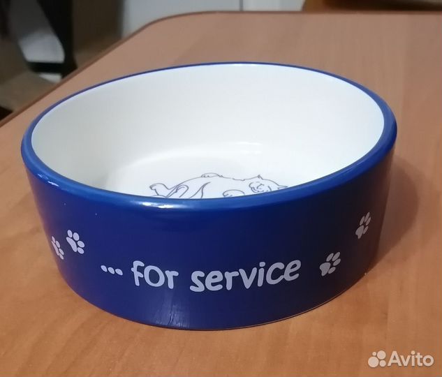 Миска для животных керамическая