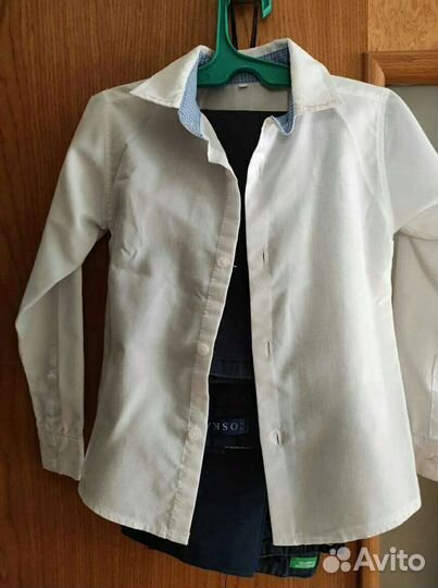 Школьные рубашки, брюки, жилетка,футболки для маль