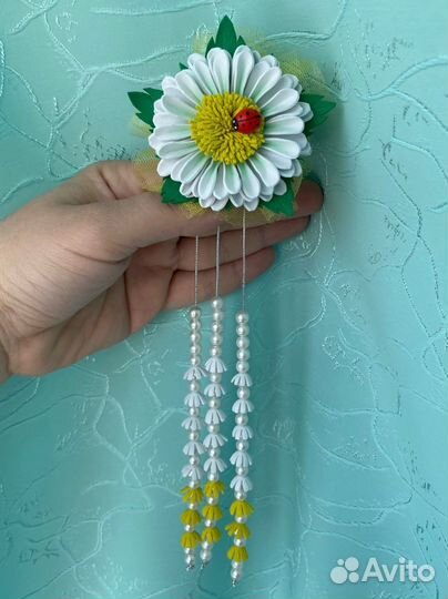 Заколка для волос ручной работы