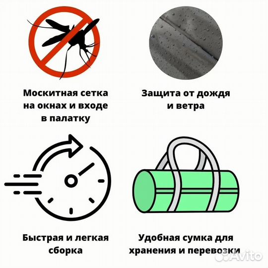 Палатка 4 местная