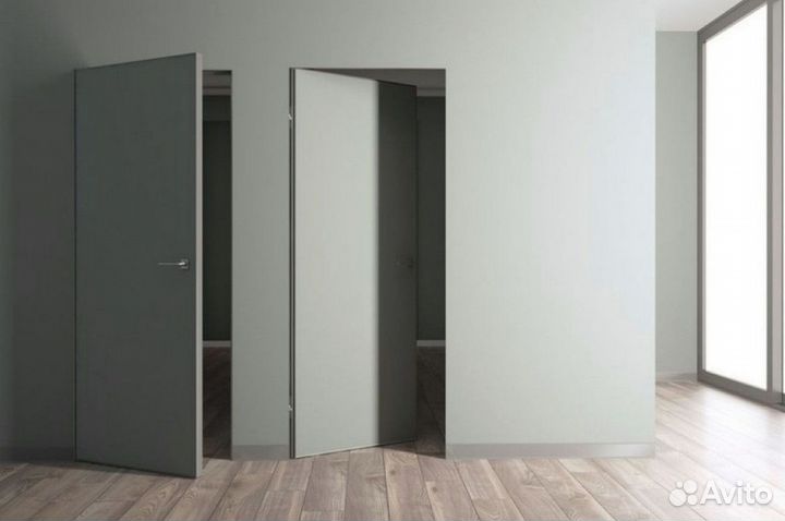 Скрытые межкомнатные двери под отделку