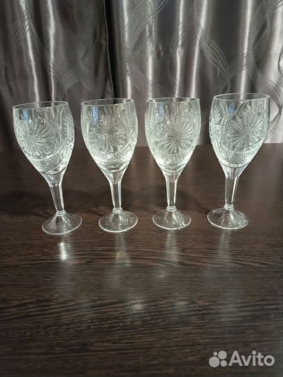 Фужеры хрустальные, стопки