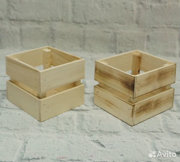 Ящик для композиций дерево 11*10*9см