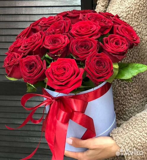 Розы в коробках Пермь Доставка 24\7